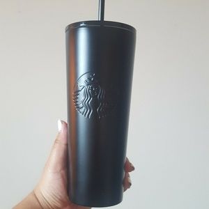 Starbucks matte black tumbler cup